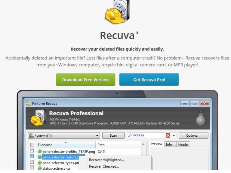 external hard drive recovery must initialize recuva