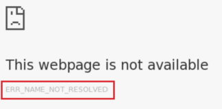 Err_NAME_NOT_RESOLVED Error in Chrome