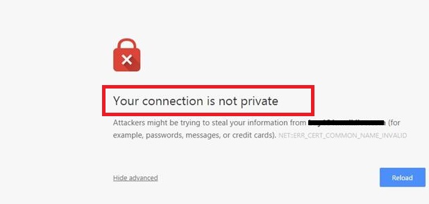 Your Connection is Not Private in Chrome