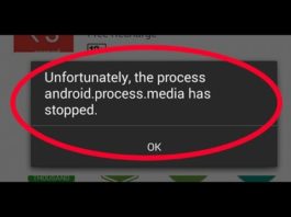 Android.Process.Media Has Stopped Error