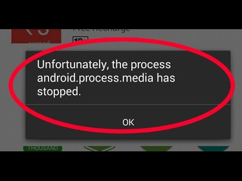 Android.Process.Media Has Stopped Error