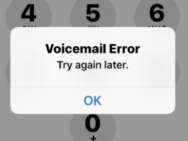 Voicemail Error Try Again Later