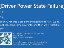 Driver Power State Failure