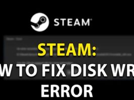 Steam Disk Write Error