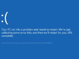 Your PC Ran Into A Problem And Needs To Restart