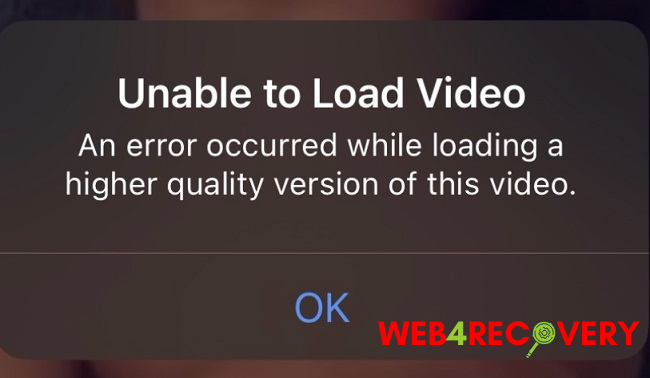An Error Occurred While Loading a Higher Quality Version of This Video