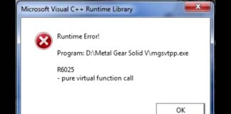 6025 Pure Virtual Function Call