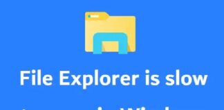 File Explorer Slow