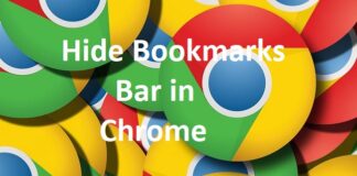 Hide Bookmarks Bar in Chrome