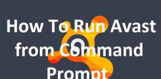 How To Run Avast from Command Prompt