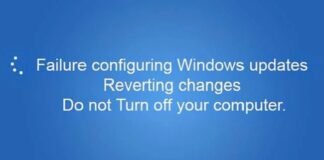 Windows Failure to Configure Update
