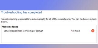 Windows Update Service Registration is Missing or Corrupt 7
