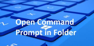 Open Command Prompt in Folder