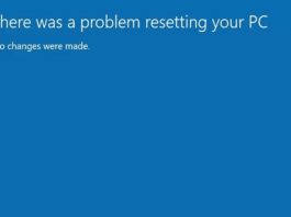 There Was a Problem Resetting Your PC Windows 11