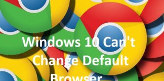 Windows 10 Can't Change Default Browser