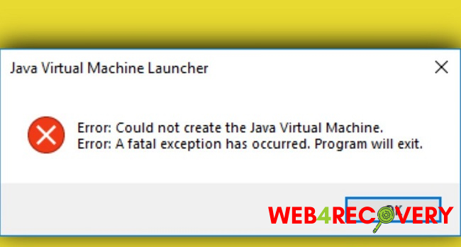 Java Virtual Machine Launcher Error
