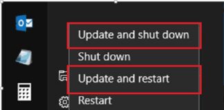 Windows 10 Update And Shutdown Not Updating