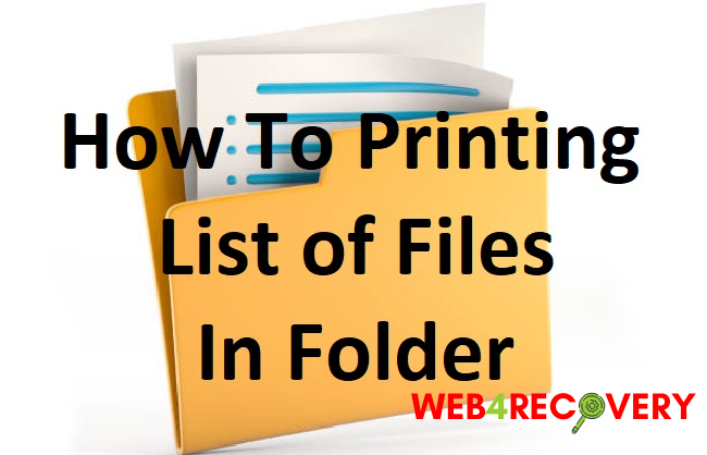 Printing List of Files in Folder