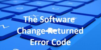 The Software Change Returned Error Code 0x643 1603