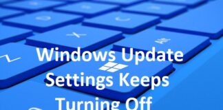 Windows Update Settings Keeps Turning Off